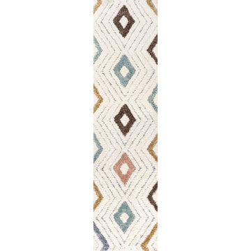 Amira Diamond Tribal High-low Area Rug
